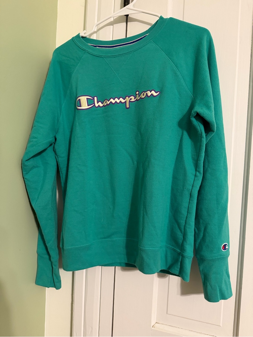 Teal Champion Sweatshirt Small